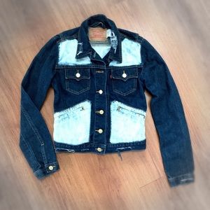 Vintage Levi’s Distressed Denim Jacket Upcycled